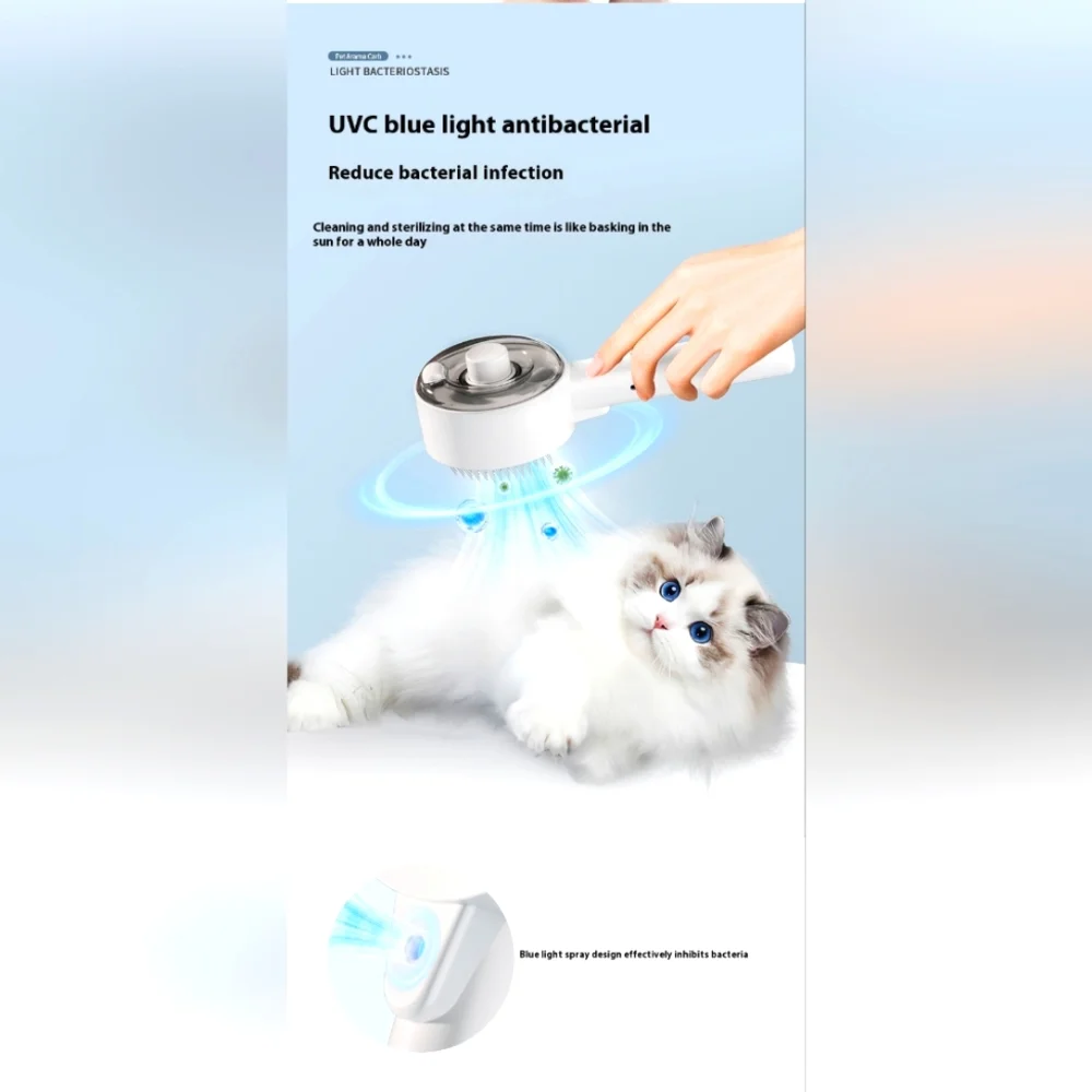 Dog and cat hair remover white and pink